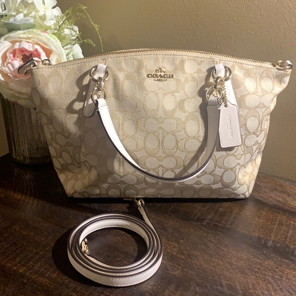 Coach Prairie Satchel in Sig Canvas (Light Khaki)